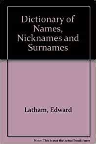 Dictionary of names. Things To Know About Dictionary of names. 